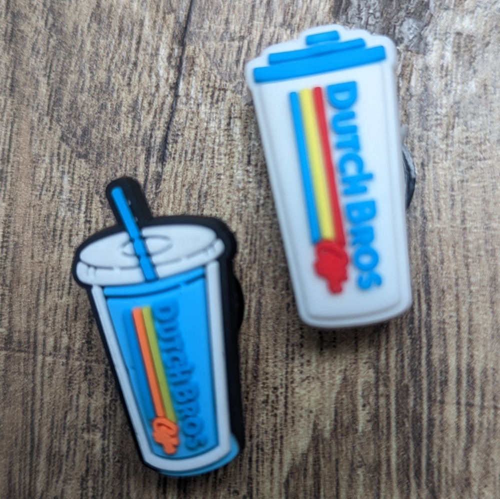 COPY - Set of 2 Dutch Brothers coffee croc charms